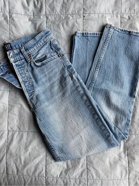 GAP 1969 Light Blue Straight-Leg Jeans